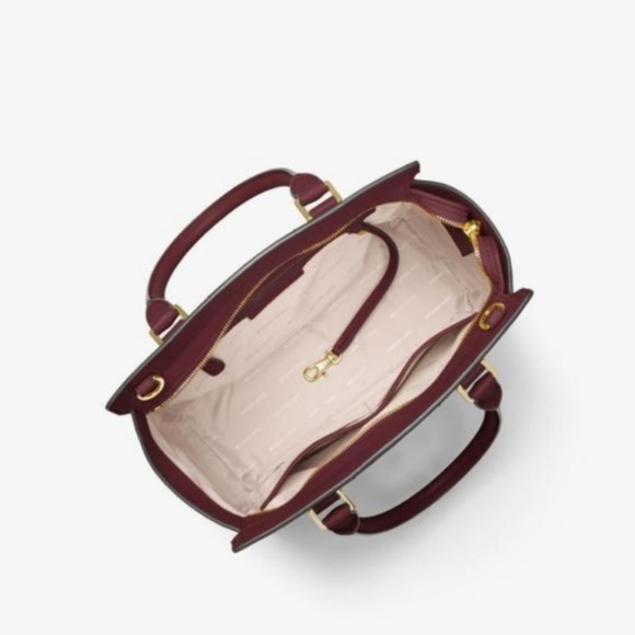 Michael Kors Selma Medium Satchel Oxblood Red - Picture 3 of 5